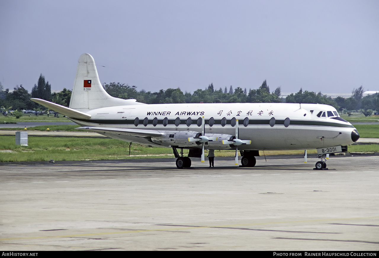 Aircraft Photo of B-3001 | Vickers 806 Viscount | Winner Airways | AirHistory.net #558808