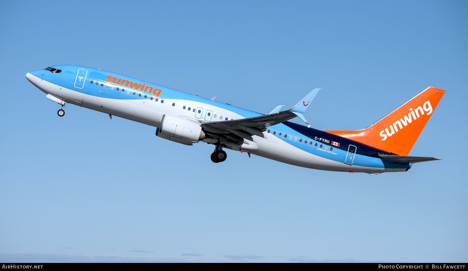 Aircraft Photo of C-FYRU | Boeing 737-8K5 | Sunwing Airlines | AirHistory.net #558813