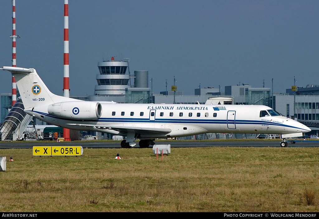 Aircraft Photo of 145-209 | Embraer ERJ-135LR (EMB-135LR) | Greece - Air Force | AirHistory.net #558816