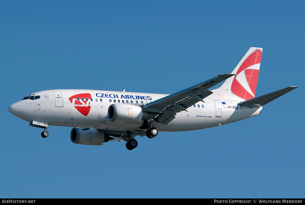 Aircraft Photo of OK-XGA | Boeing 737-55S | ČSA - Czech Airlines | AirHistory.net #558833