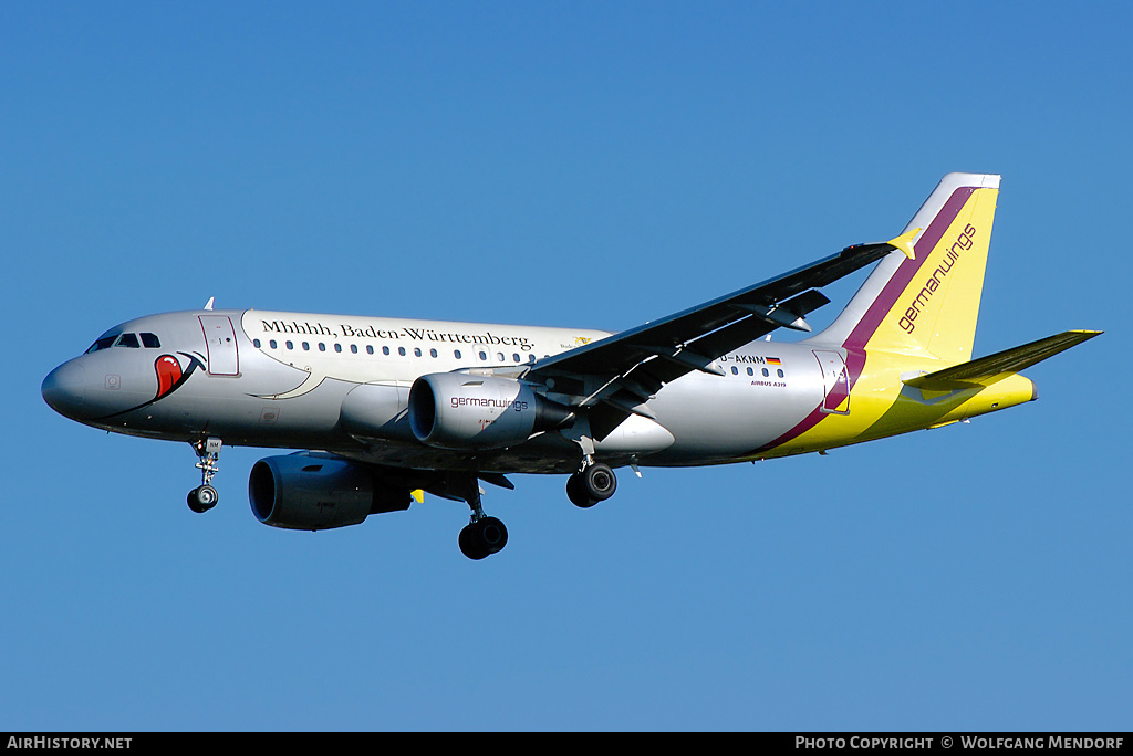 Aircraft Photo of D-AKNM | Airbus A319-112 | Germanwings | AirHistory.net #558837