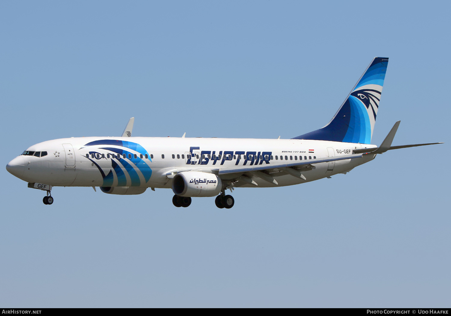 Aircraft Photo of SU-GEF | Boeing 737-800 | EgyptAir | AirHistory.net #558858