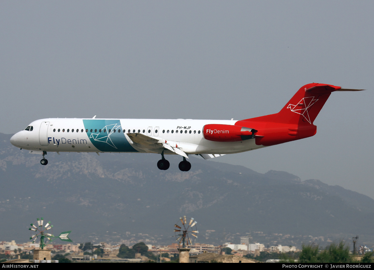 Aircraft Photo of PH-MJP | Fokker 100 (F28-0100) | FlyDenim | AirHistory.net #558966