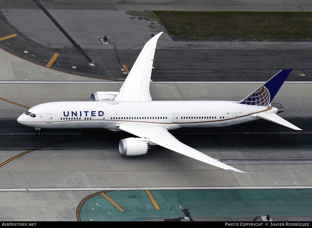 Aircraft Photo of N38950 | Boeing 787-9 Dreamliner | United Airlines | AirHistory.net #558980