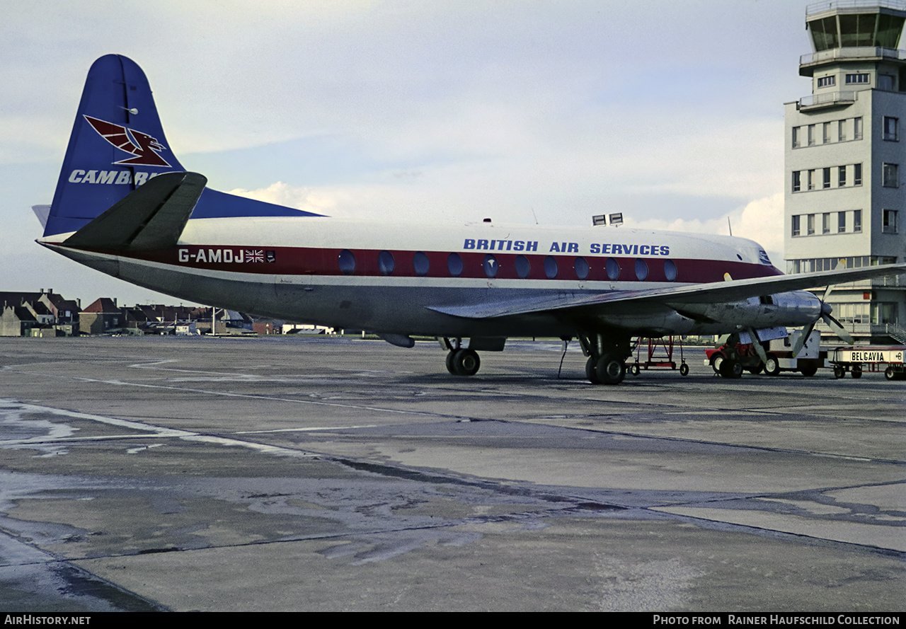 Aircraft Photo of G-AMOJ | Vickers 701 Viscount | Cambrian Airways | AirHistory.net #559016