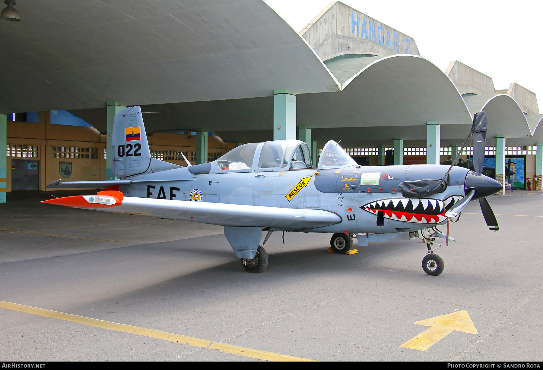 Aircraft Photo of FAE-022 | Beech T-34C-1 Turbo Mentor (45) | Ecuador - Air Force | AirHistory.net #559044