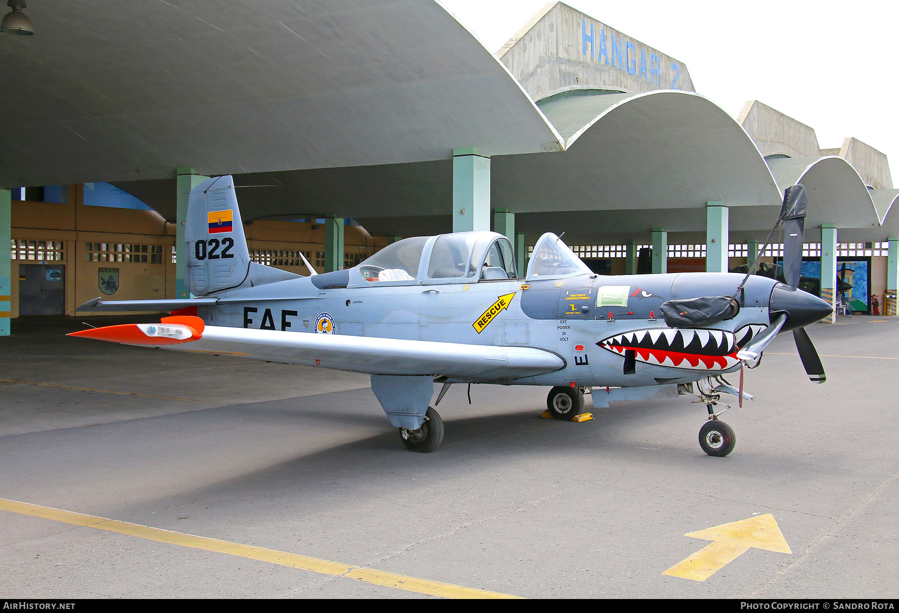 Aircraft Photo of FAE-022 | Beech T-34C-1 Turbo Mentor | Ecuador - Air Force | AirHistory.net #559044