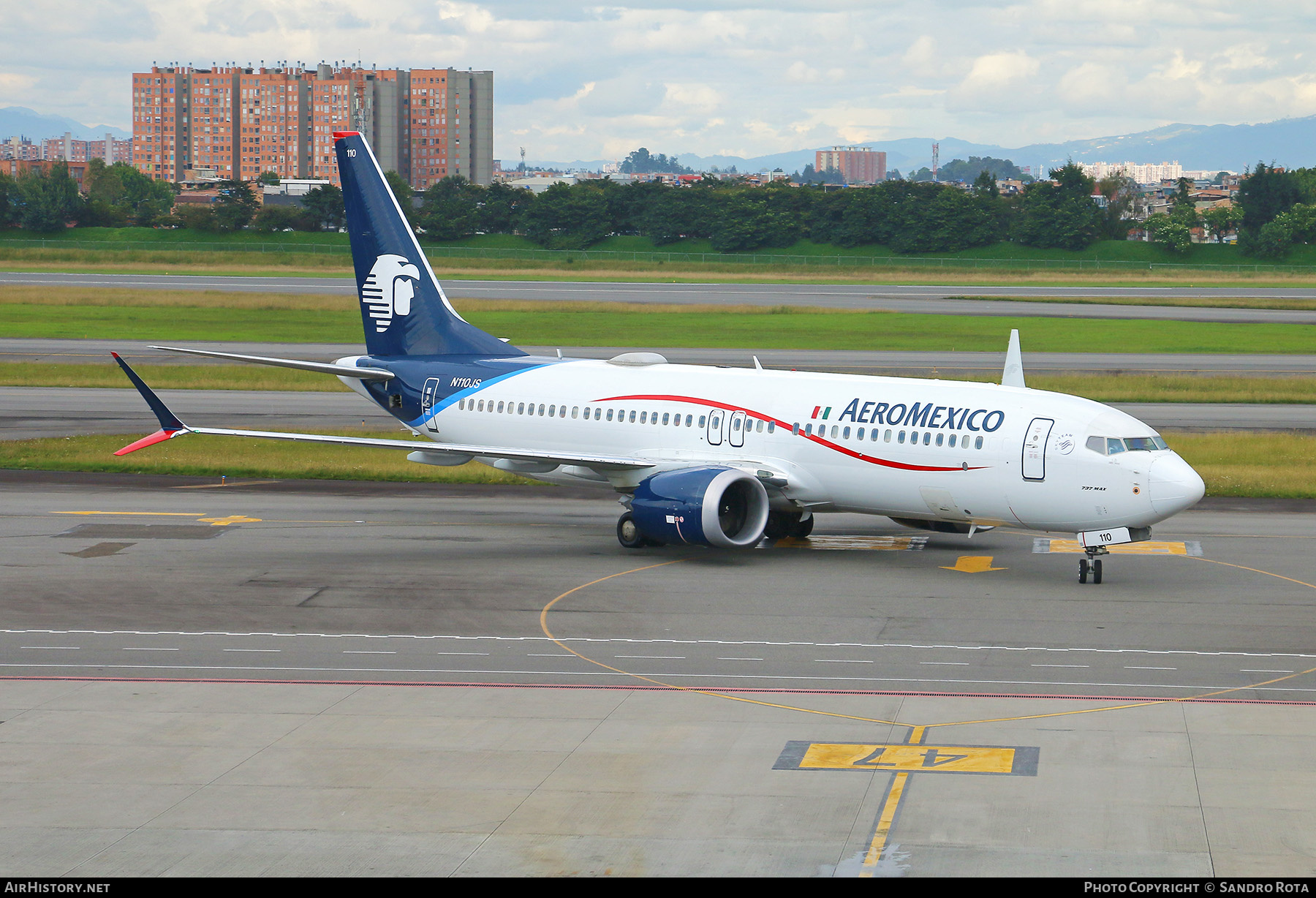 Aircraft Photo of N110JS | Boeing 737-8 Max 8 | AeroMéxico | AirHistory.net #559095