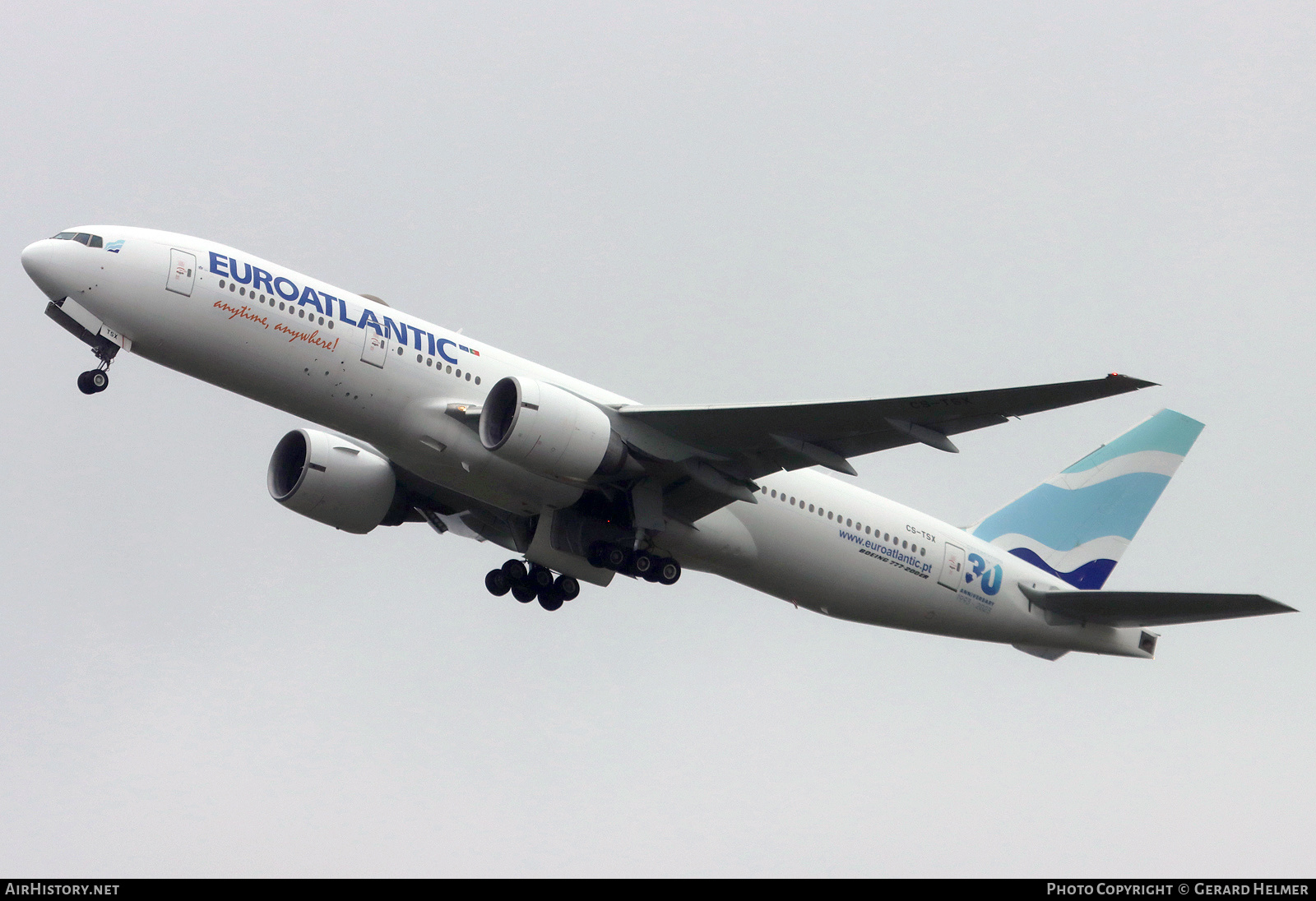 Aircraft Photo of CS-TSX | Boeing 777-243/ER | Euro Atlantic Airways | AirHistory.net #559184