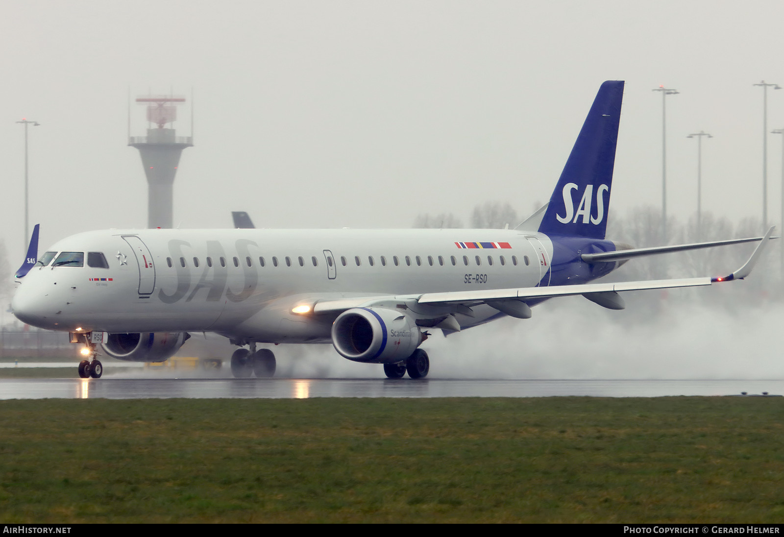 Aircraft Photo of SE-RSO | Embraer 195LR (ERJ-190-200LR) | Scandinavian Airlines - SAS | AirHistory.net #559226