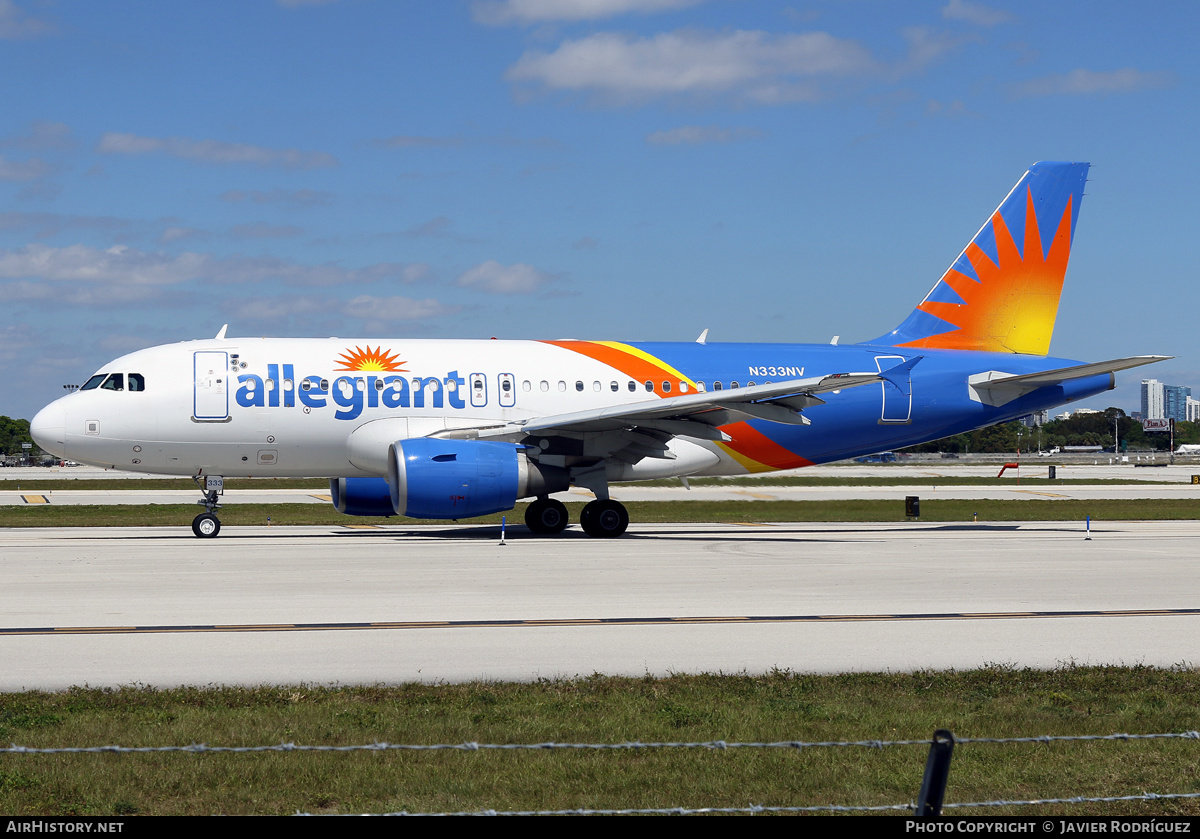 Aircraft Photo of N333NV | Airbus A319-111 | Allegiant Air | AirHistory.net #559324