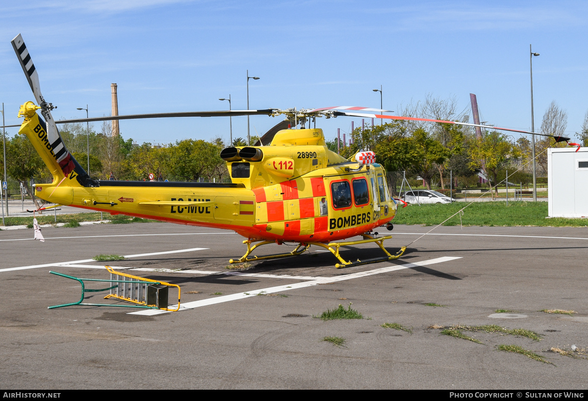 Aircraft Photo of EC-MUE | Bell 412HP | Bombers CPV - Consorci Provincial de València | AirHistory.net #559350