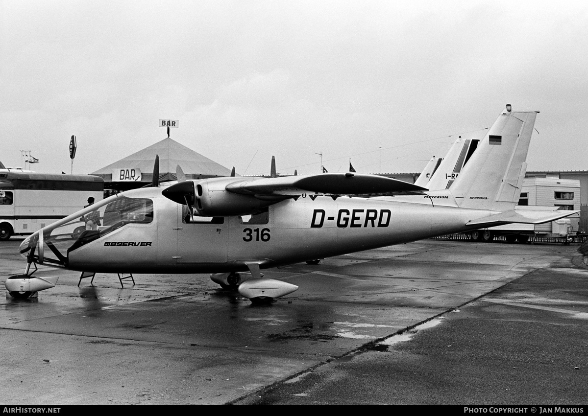 Aircraft Photo of D-GERD | Partenavia P-68 Observer | AirHistory.net #559371