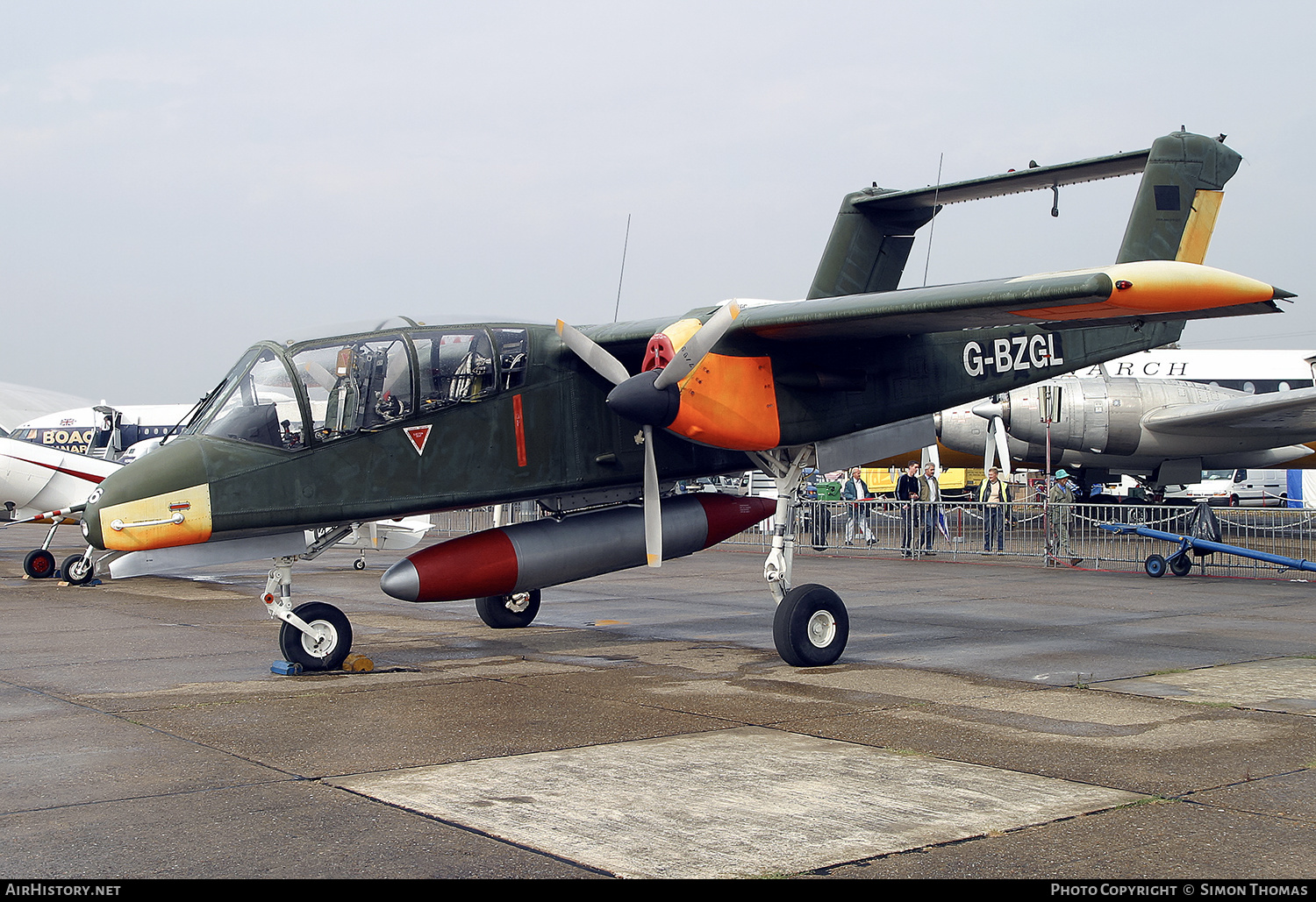 Aircraft Photo of G-BZGL | North American Rockwell OV-10B Bronco | AirHistory.net #559377