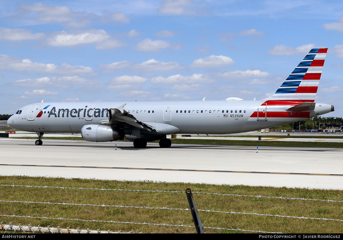 Aircraft Photo of N539UW | Airbus A321-231 | American Airlines | AirHistory.net #559395