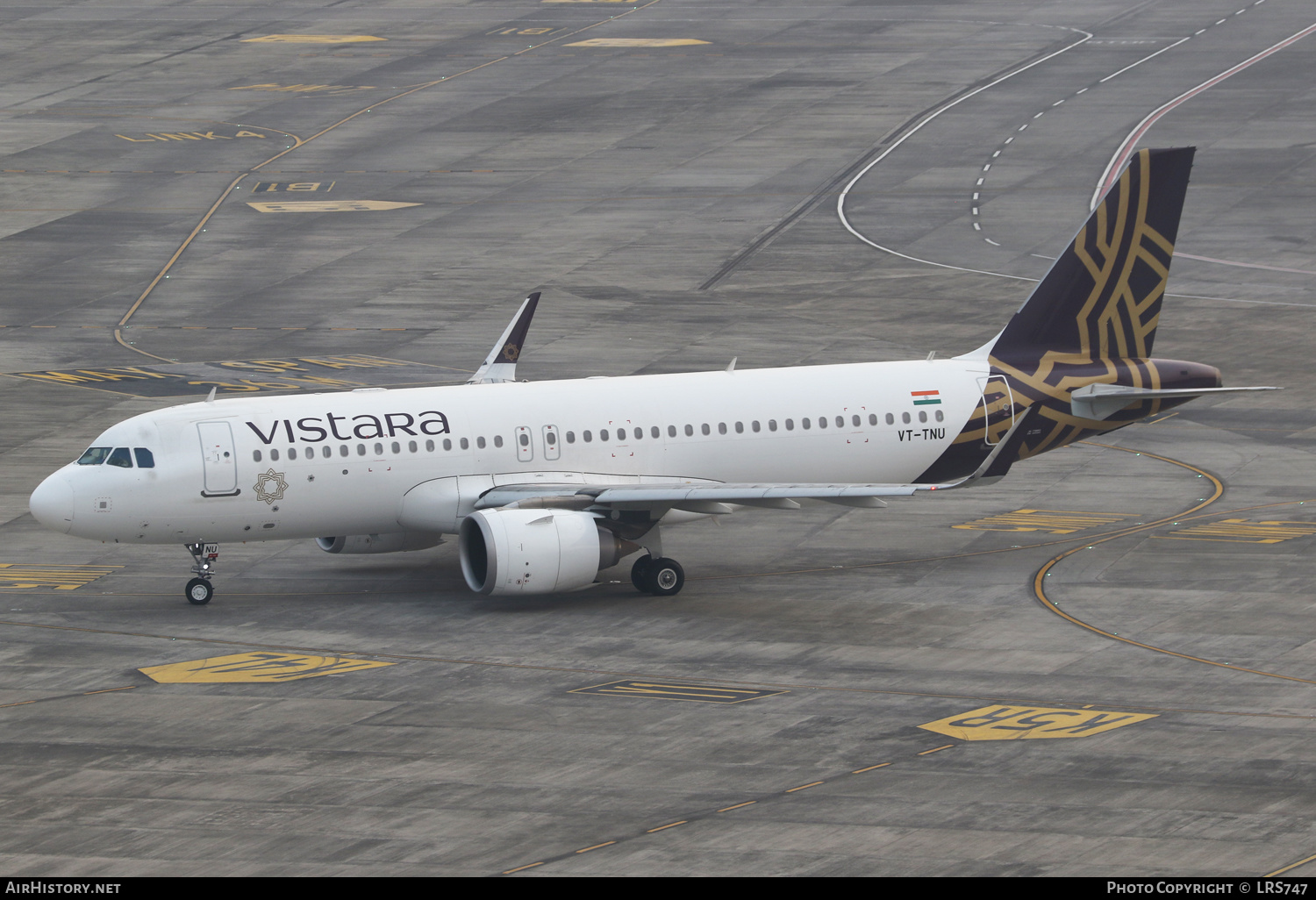 Aircraft Photo of VT-TNU | Airbus A320-251N | Vistara | AirHistory.net #559532