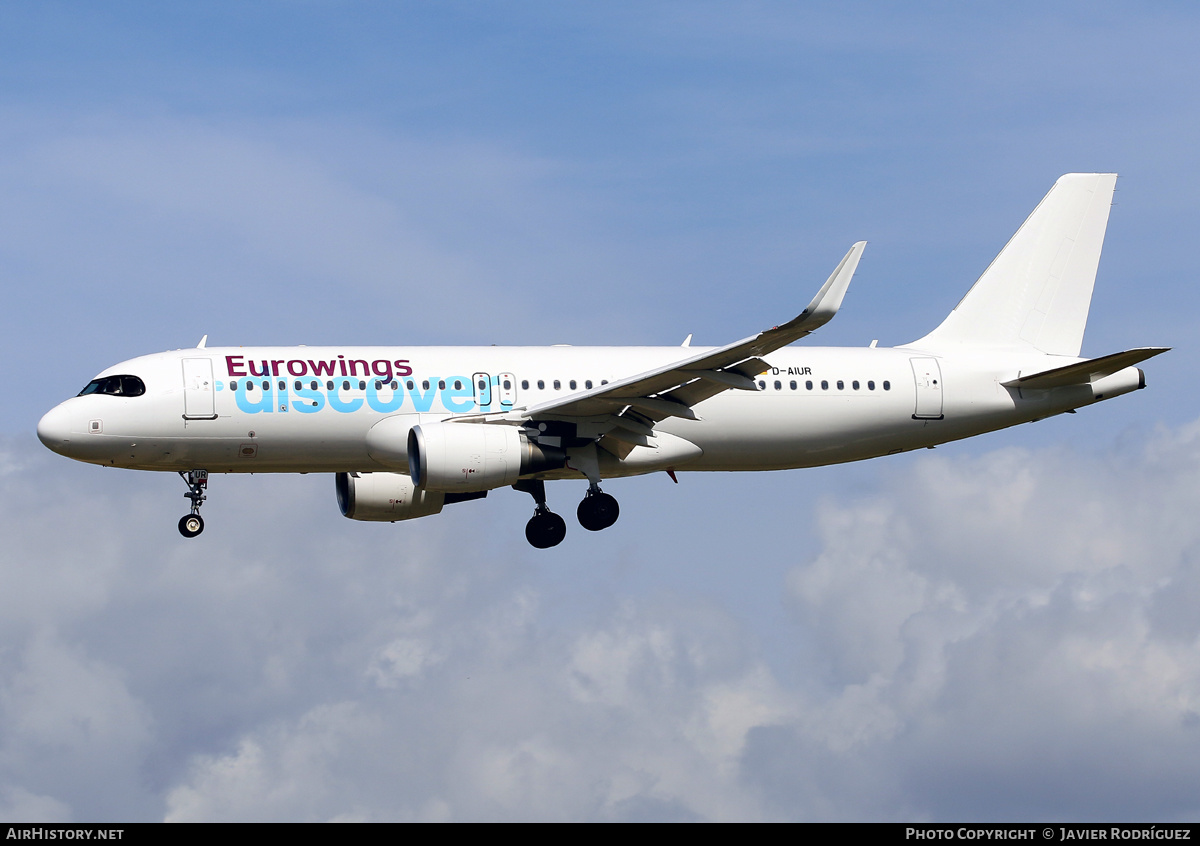 Aircraft Photo of D-AIUR | Airbus A320-214 | Eurowings Discover | AirHistory.net #559639