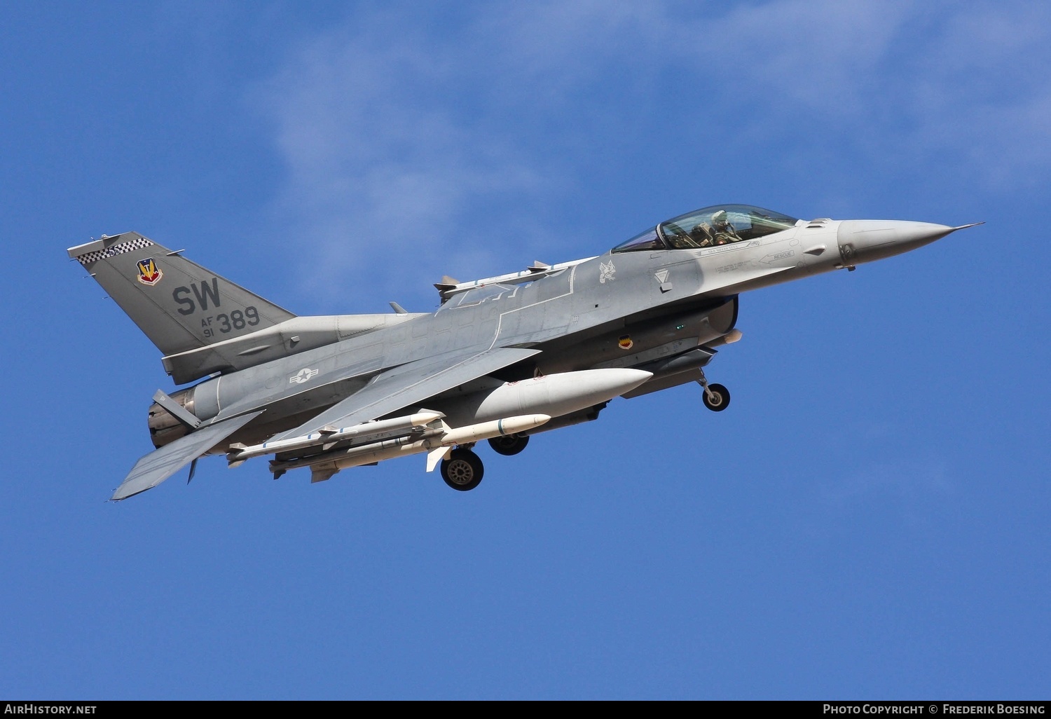 Aircraft Photo of 91-0389 | General Dynamics F-16CM Fighting Falcon | AirHistory.net #559654