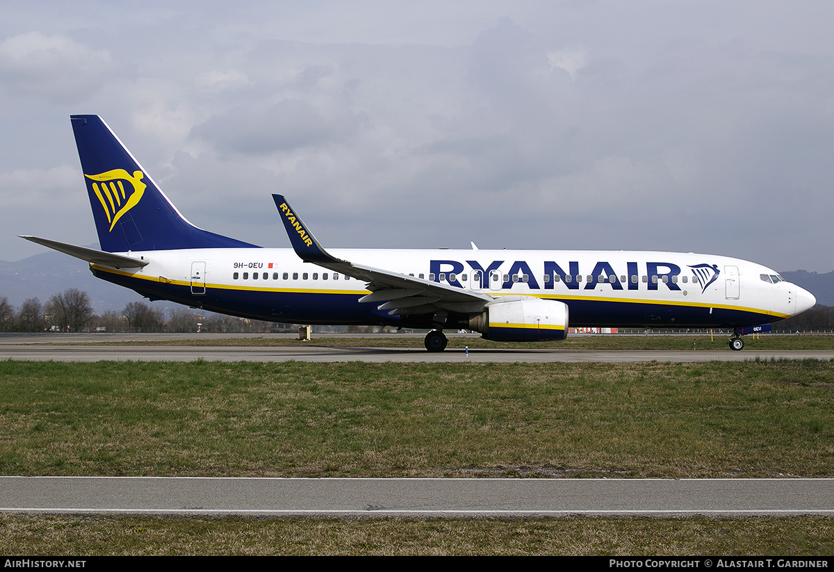 Aircraft Photo of 9H-QEU | Boeing 737-8AS | Ryanair | AirHistory.net #559705