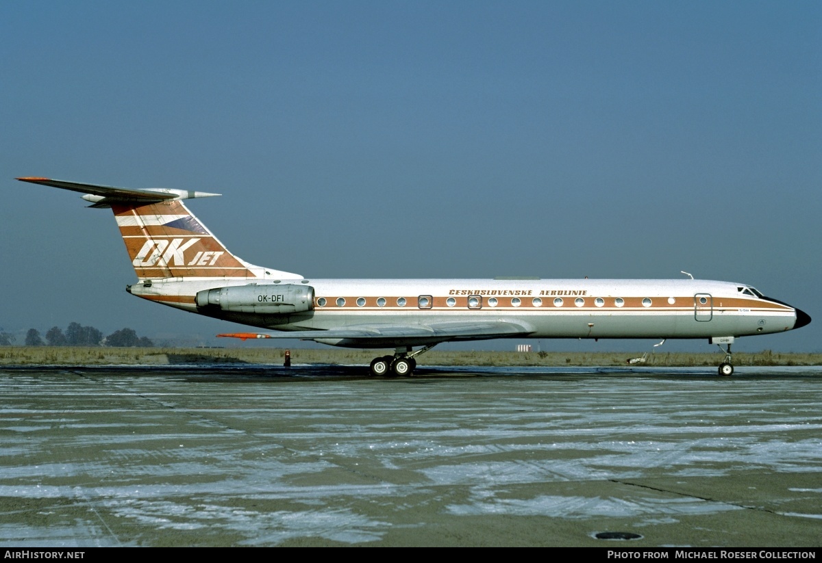 Aircraft Photo of OK-DFI | Tupolev Tu-134A | ČSA - Československé Aerolinie - Czechoslovak Airlines | AirHistory.net #559717