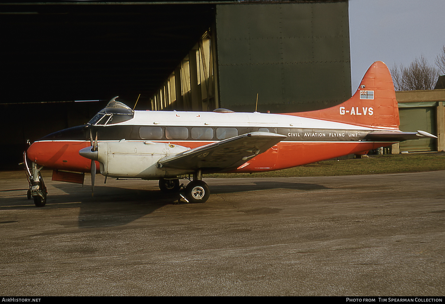Aircraft Photo of G-ALVS | De Havilland D.H. 104 Dove 6 | Civil Aviation Flying Unit | AirHistory.net #559723