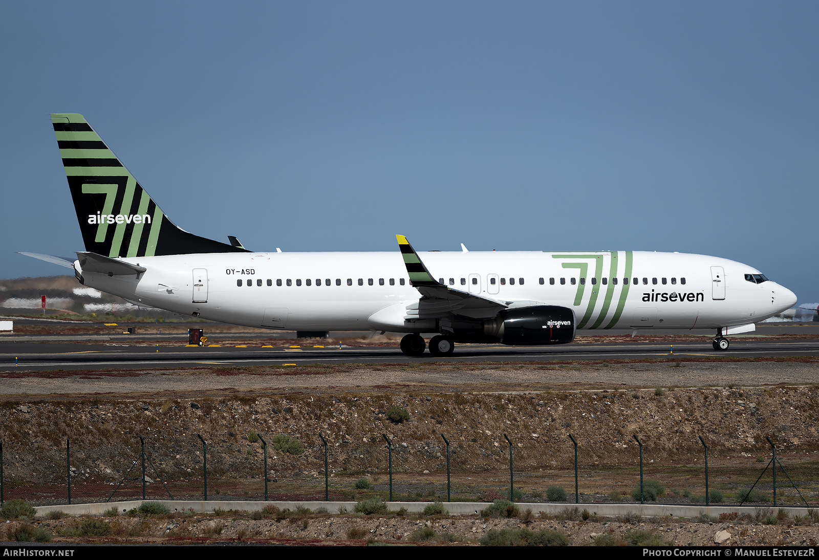 Aircraft Photo of OY-ASD | Boeing 737-8FZ | Airseven | AirHistory.net #559748