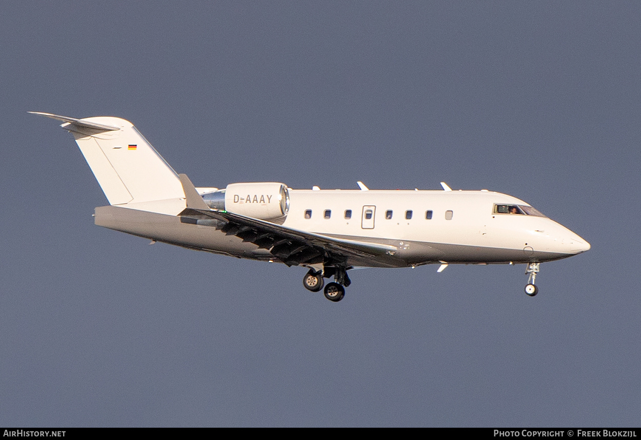 Aircraft Photo of D-AAAY | Bombardier Challenger 604 (CL-600-2B16) | AirHistory.net #559750