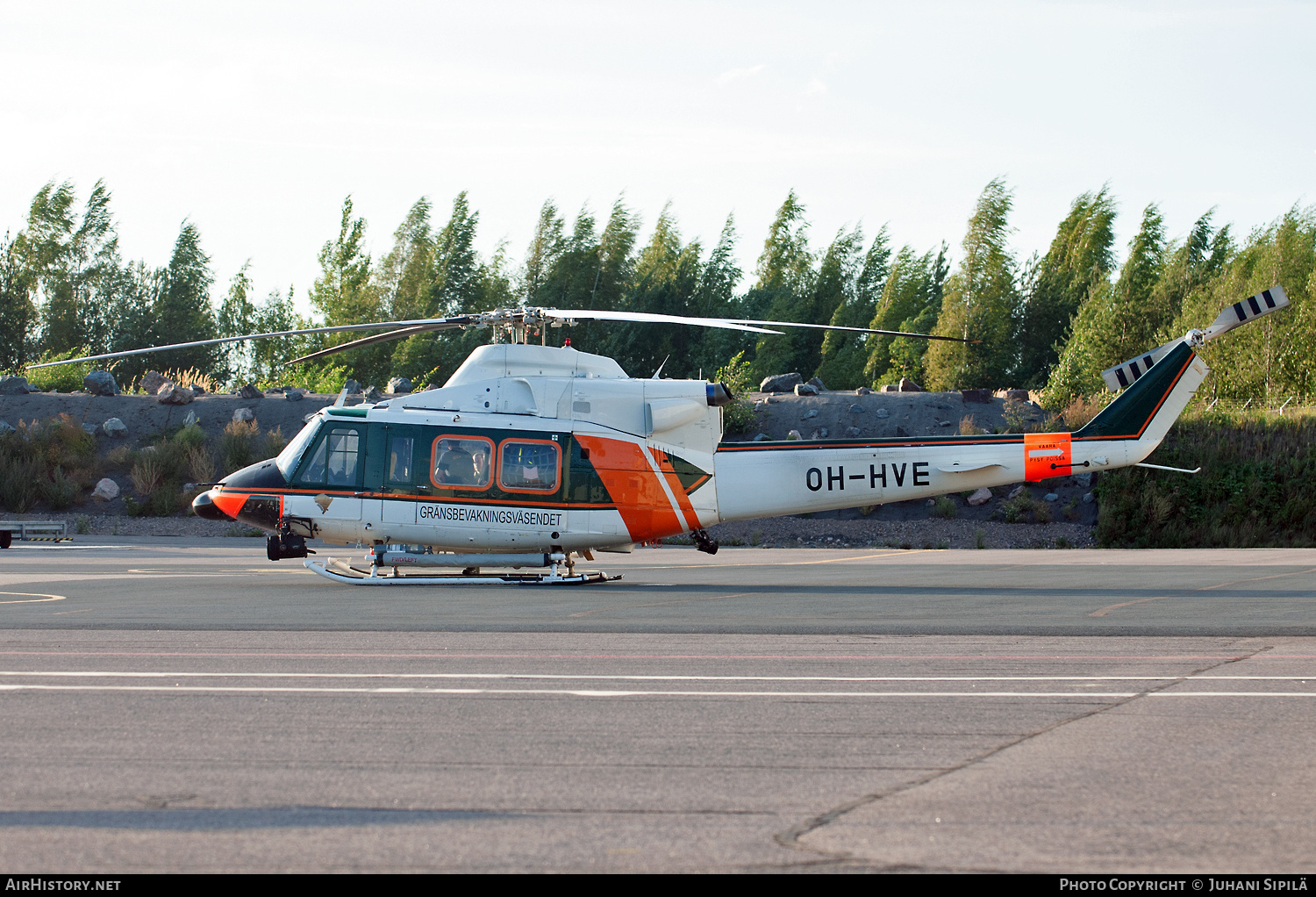 Aircraft Photo of OH-HVE | Agusta AB-412SP | Rajavartiolaitos - Finnish Border Guard | AirHistory.net #559757