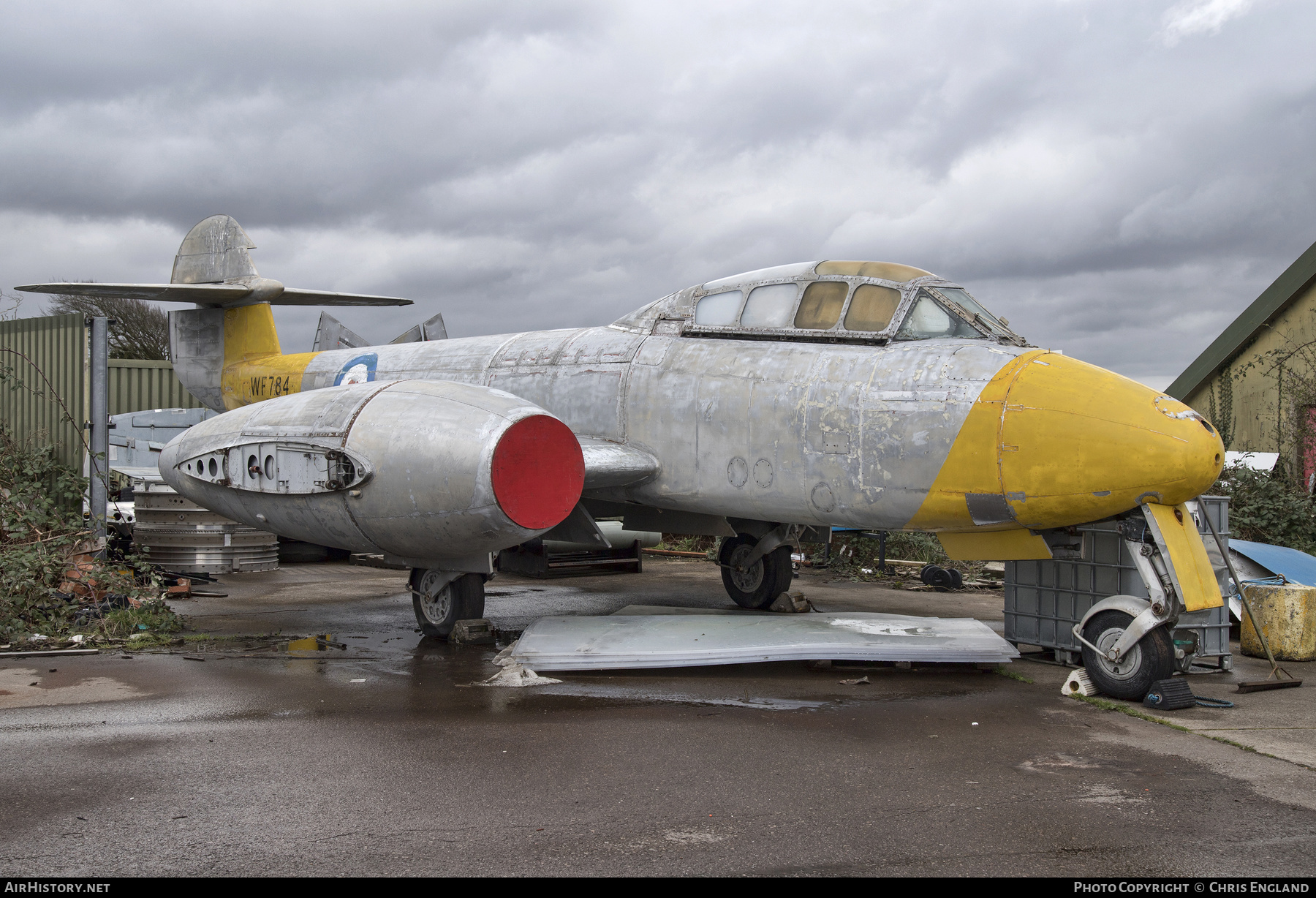 Aircraft Photo of WF784 | Gloster Meteor T7 | UK - Air Force | AirHistory.net #559775