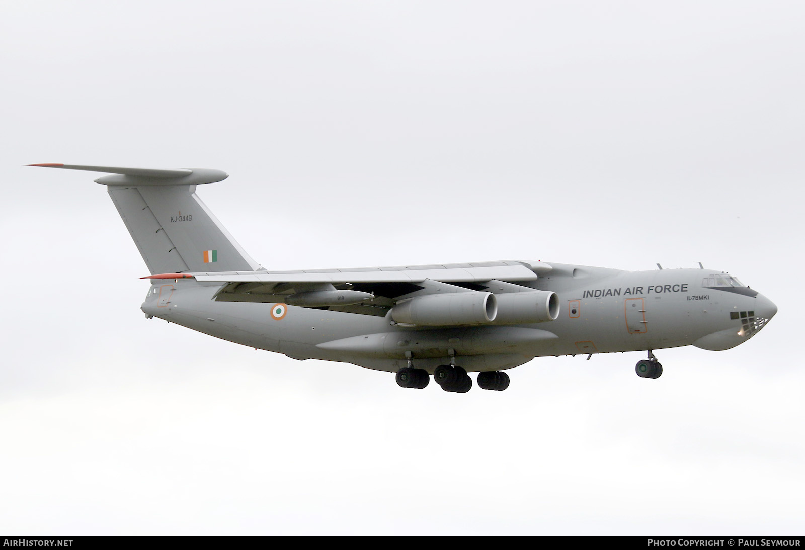 Aircraft Photo of KJ-3449 | Ilyushin Il-78MKI | India - Air Force | AirHistory.net #559818