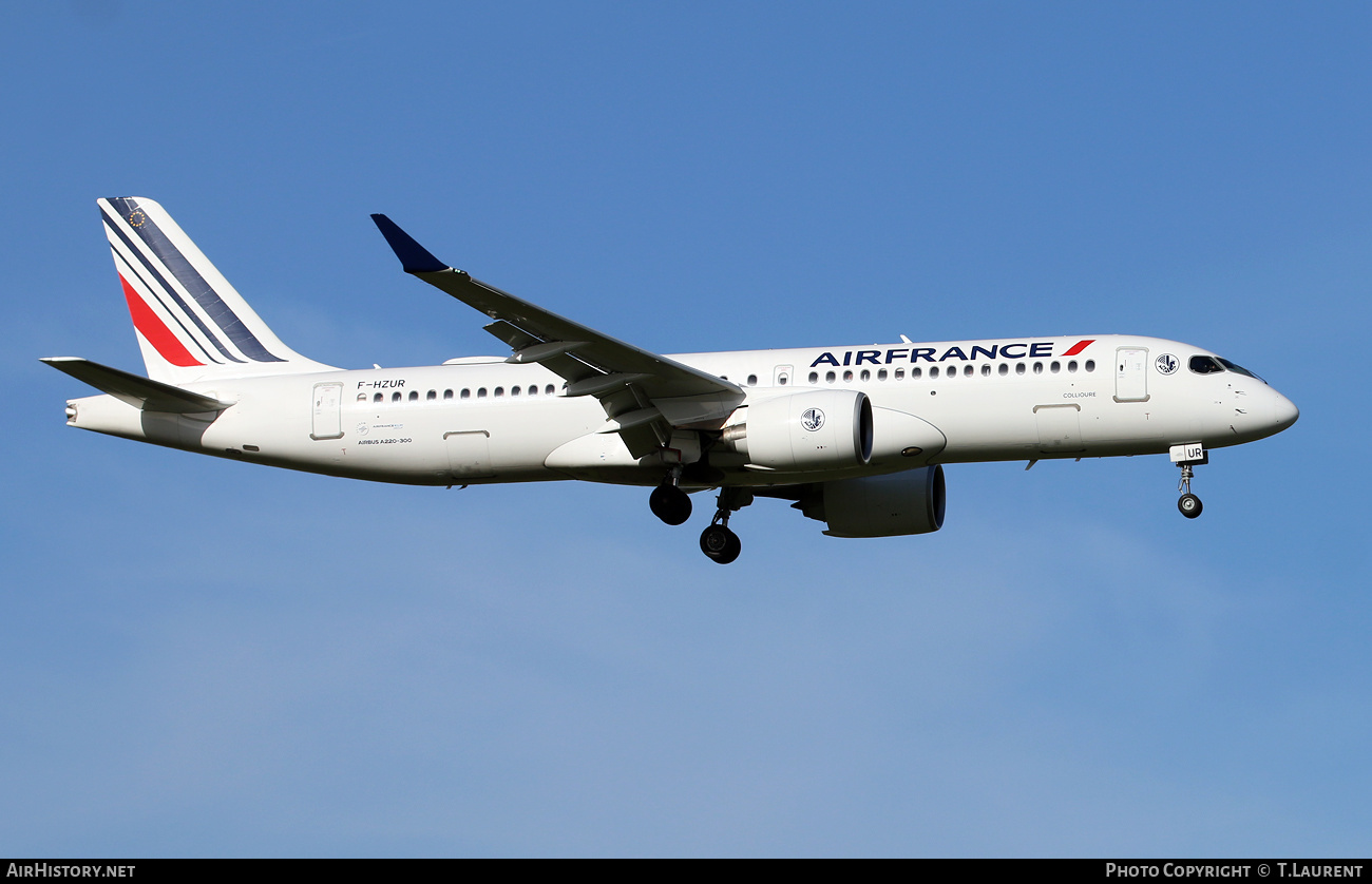 Aircraft Photo of F-HZUR | Airbus A220-371 (BD-500-1A11) | Air France | AirHistory.net #559836