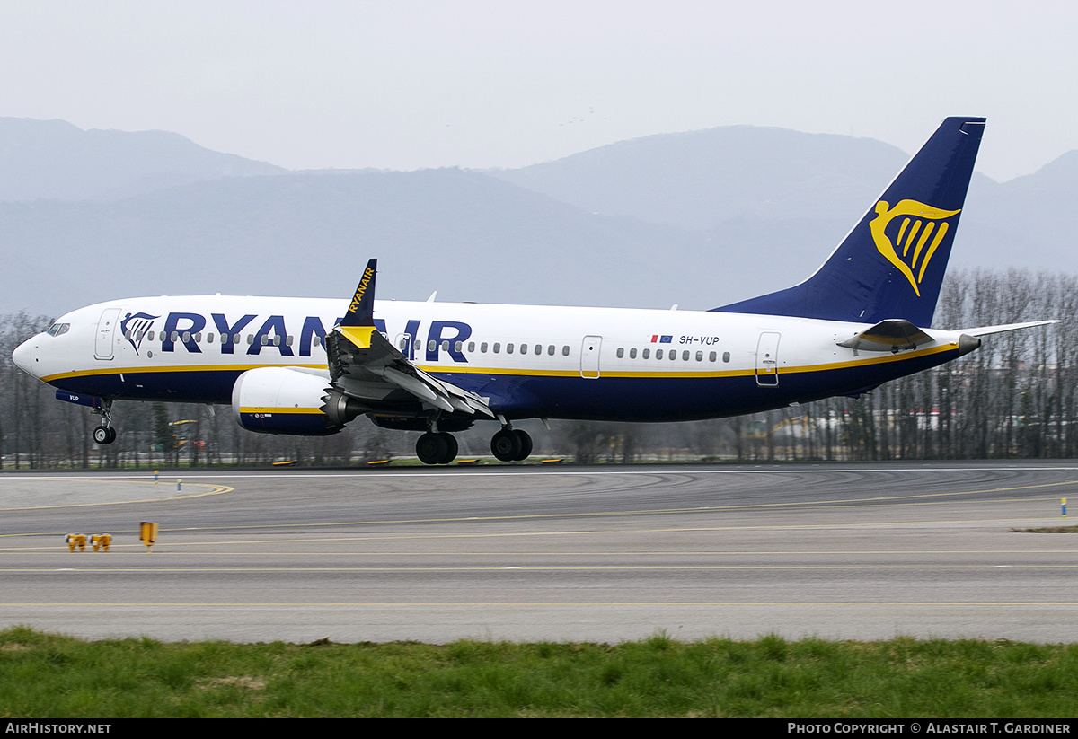 Aircraft Photo of 9H-VUP | Boeing 737-8200 Max 200 | Ryanair | AirHistory.net #559856