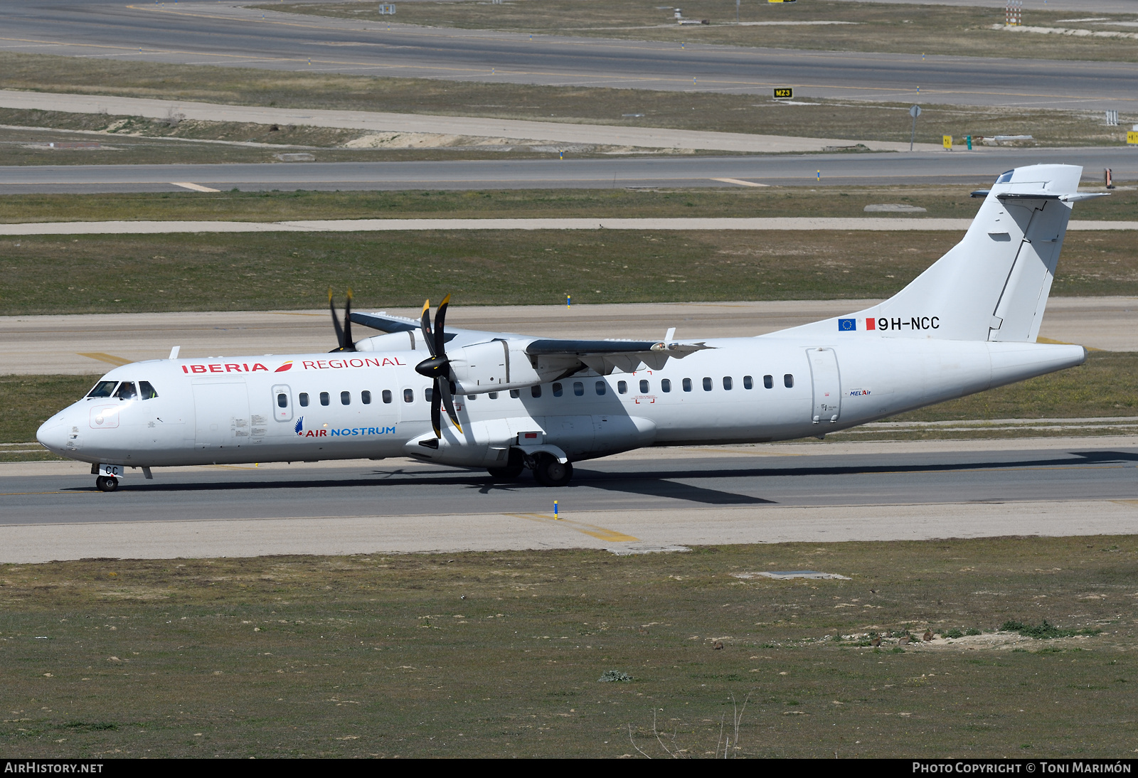 Aircraft Photo of 9H-NCC | ATR ATR-72-600 (ATR-72-212A) | Iberia Regional | AirHistory.net #559862