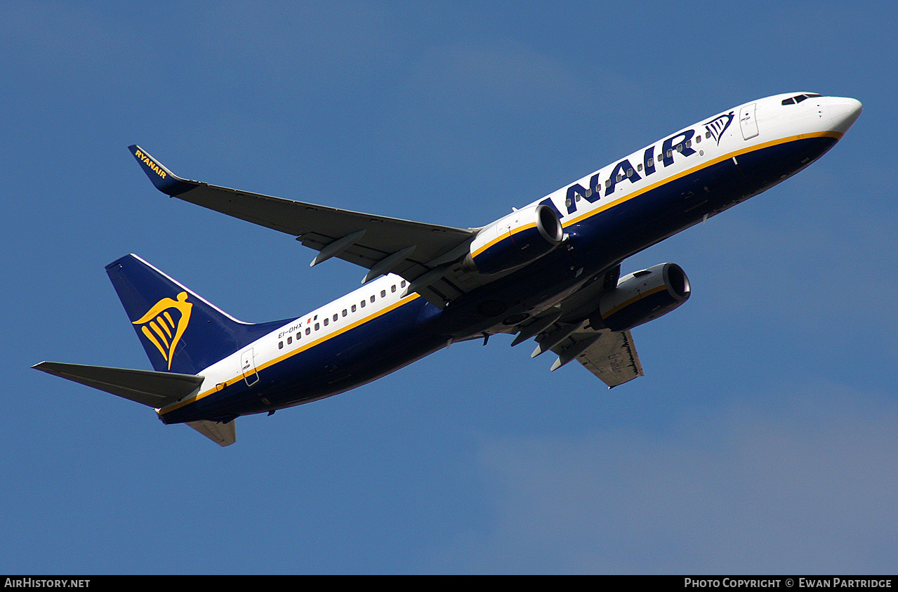 Aircraft Photo of EI-DHX | Boeing 737-8AS | Ryanair | AirHistory.net #559866