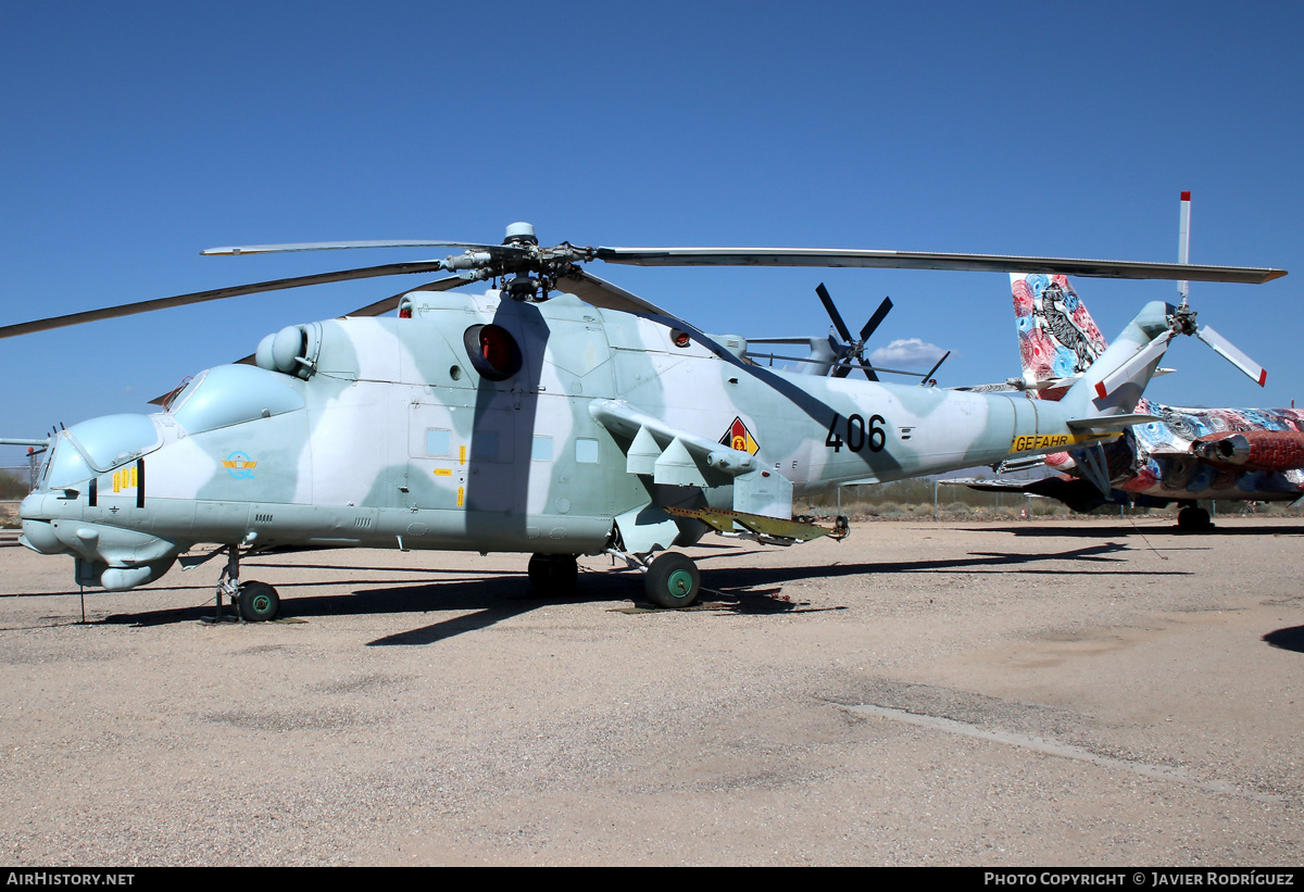 Aircraft Photo of 406 | Mil Mi-24D | East Germany - Air Force | AirHistory.net #559884