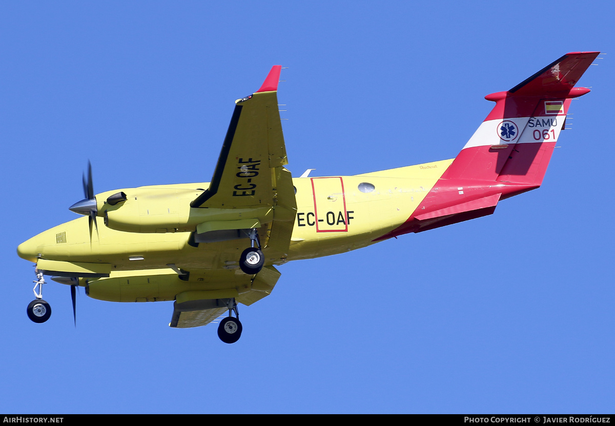 Aircraft Photo of EC-OAF | Beechcraft 250 King Air (200GT) | SAMU - Servicios de Asistencia Médica de Urgencias | AirHistory.net #559936