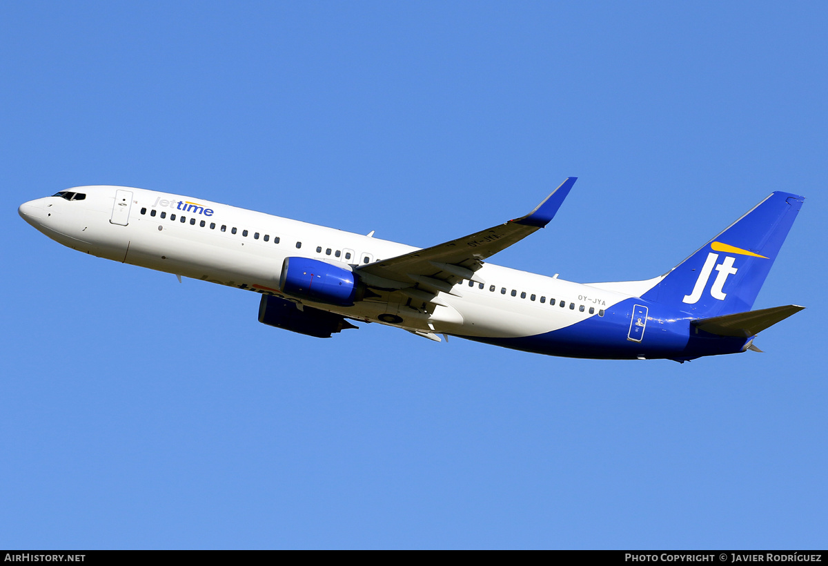 Aircraft Photo of OY-JYA | Boeing 737-8KN | Jettime | AirHistory.net #559946