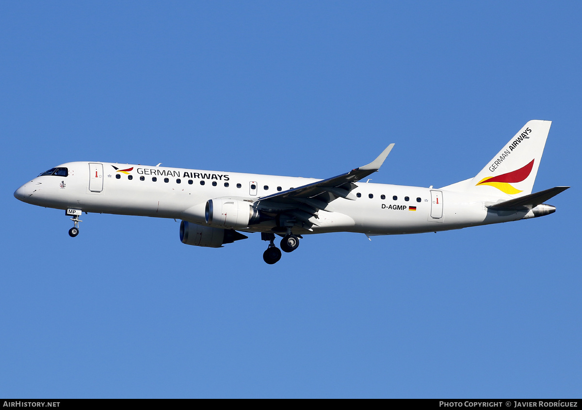 Aircraft Photo of D-AGMP | Embraer 190AR (ERJ-190-100IGW) | German Airways | AirHistory.net #559974