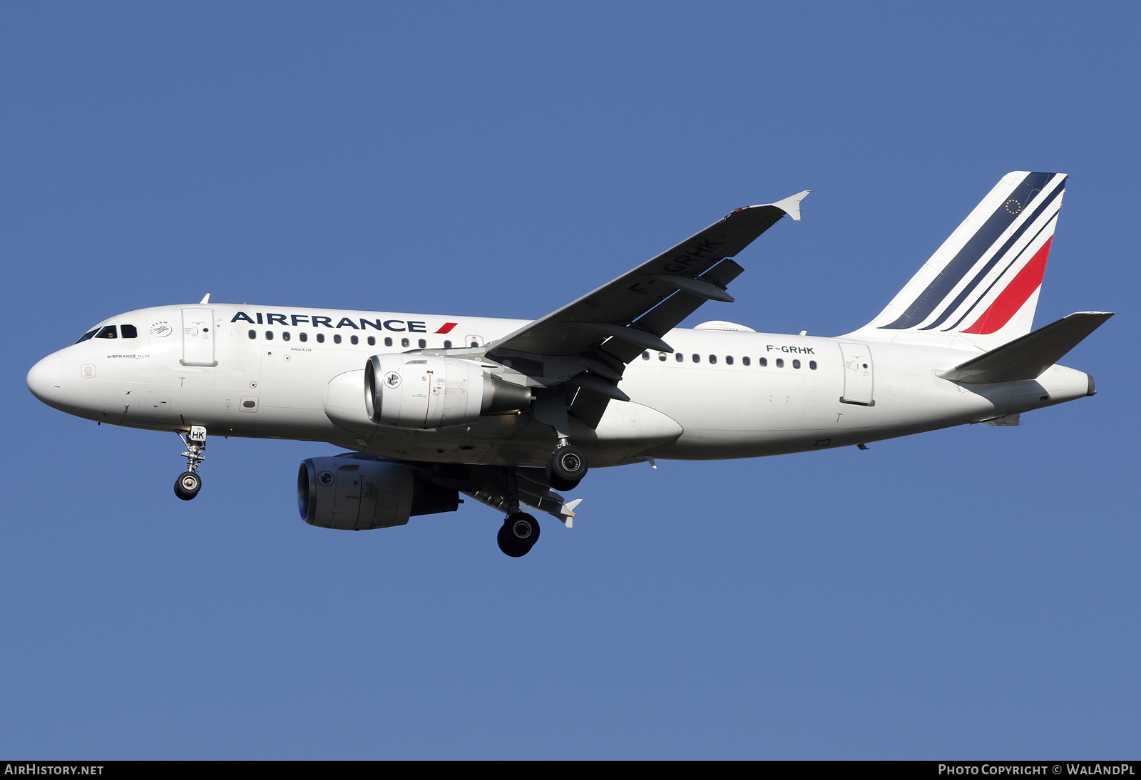 Aircraft Photo of F-GRHK | Airbus A319-111 | Air France | AirHistory.net #559982