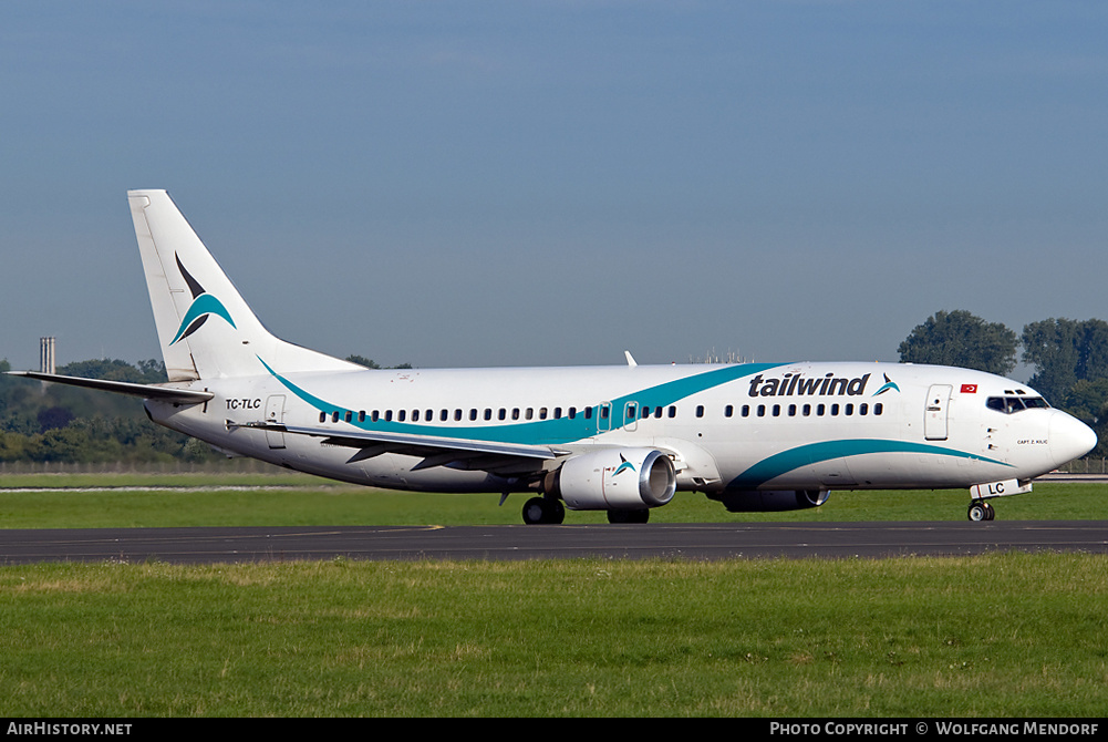 Aircraft Photo of TC-TLC | Boeing 737-4Q8 | Tailwind Airlines | AirHistory.net #559983