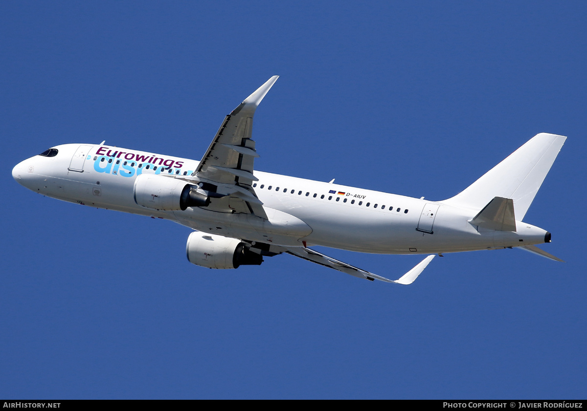 Aircraft Photo of D-AIUV | Airbus A320-214 | Eurowings Discover | AirHistory.net #559996