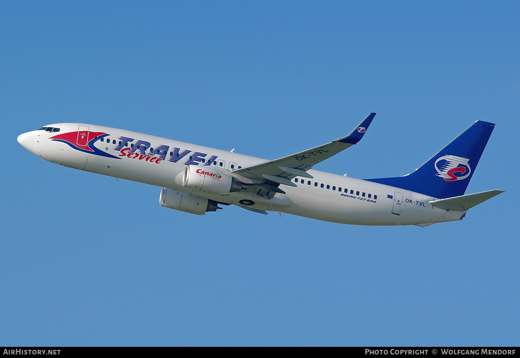 Aircraft Photo of OK-TVL | Boeing 737-8FN | Travel Service | AirHistory.net #559999