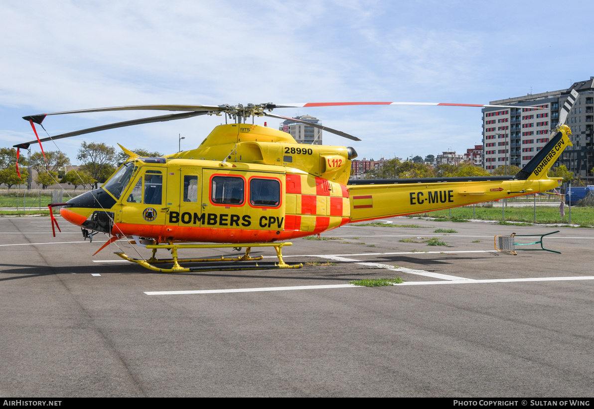 Aircraft Photo of EC-MUE | Bell 412HP | Bombers CPV - Consorci Provincial de València | AirHistory.net #560040