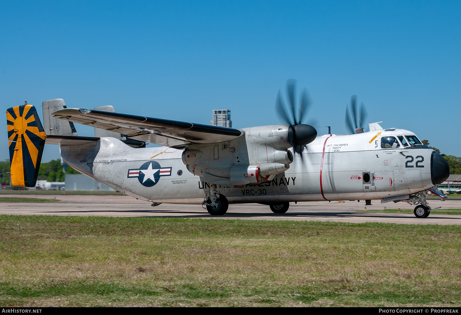 Aircraft Photo of 162140 | Grumman C-2A Greyhound | USA - Navy | AirHistory.net #560048