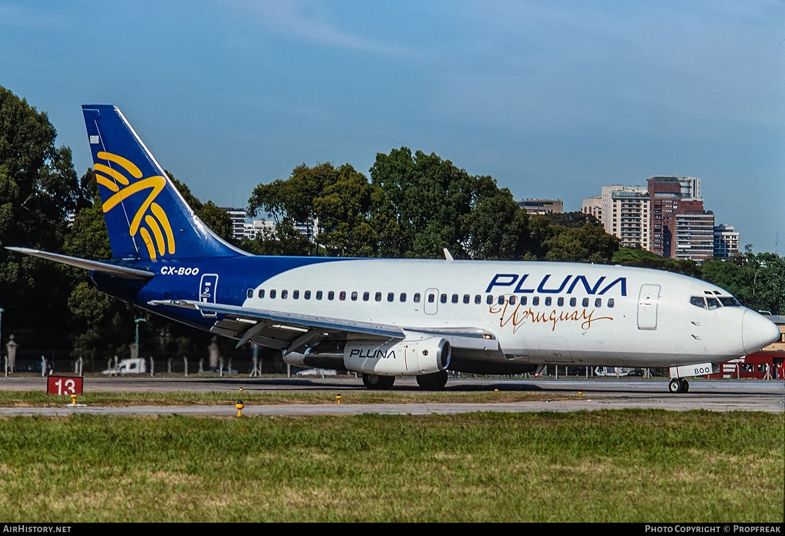 Aircraft Photo of CX-BOO | Boeing 737-2A3 | PLUNA Líneas Aéreas Uruguayas | AirHistory.net #560057