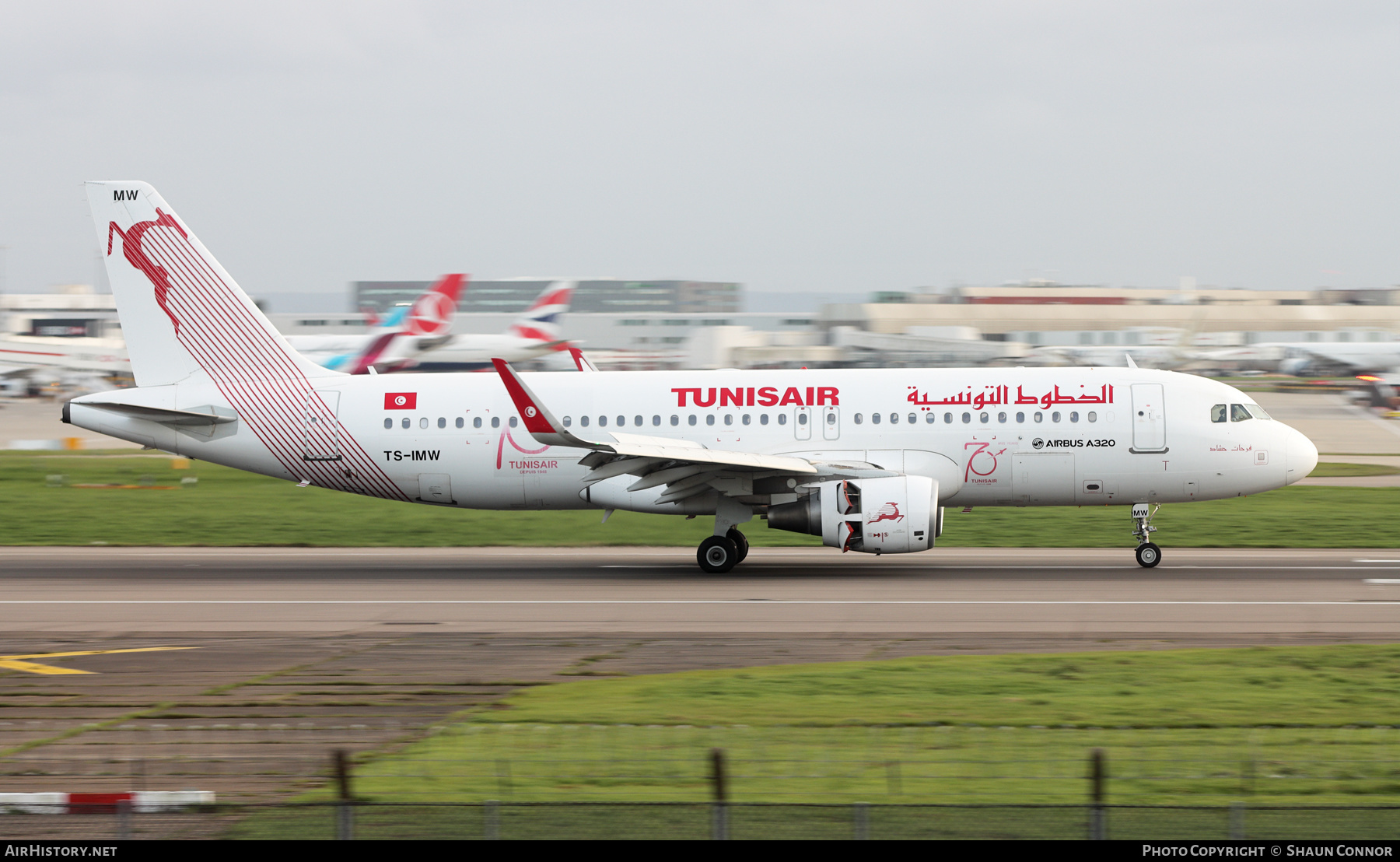 Aircraft Photo of TS-IMW | Airbus A320-214 | Tunisair | AirHistory.net #560089