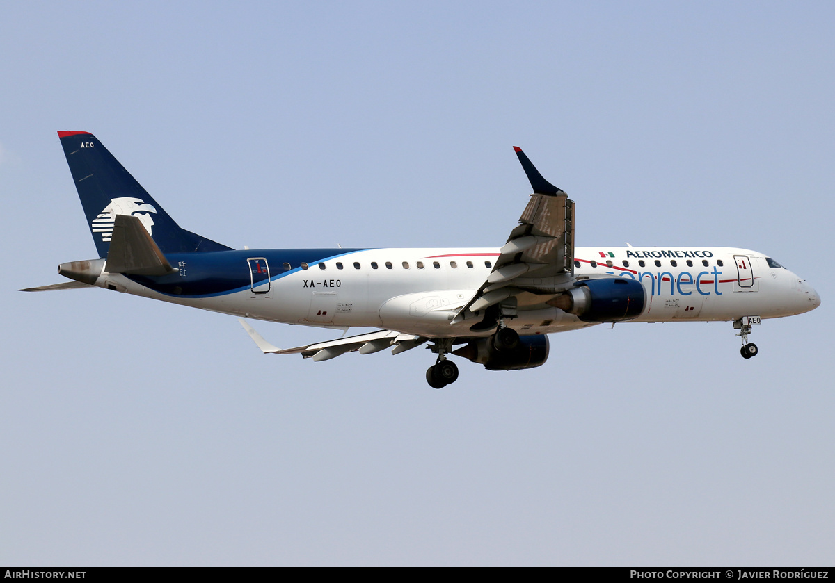 Aircraft Photo of XA-AEO | Embraer 190LR (ERJ-190-100LR) | AeroMéxico Connect | AirHistory.net #560117