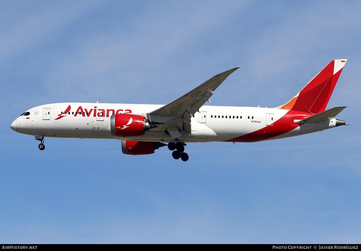 Aircraft Photo of N782AV | Boeing 787-8 Dreamliner | Avianca | AirHistory.net #560133