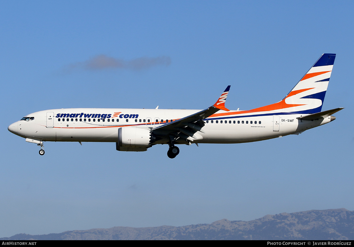 Aircraft Photo of OK-SWF | Boeing 737-8 Max 8 | Smartwings | AirHistory.net #560147