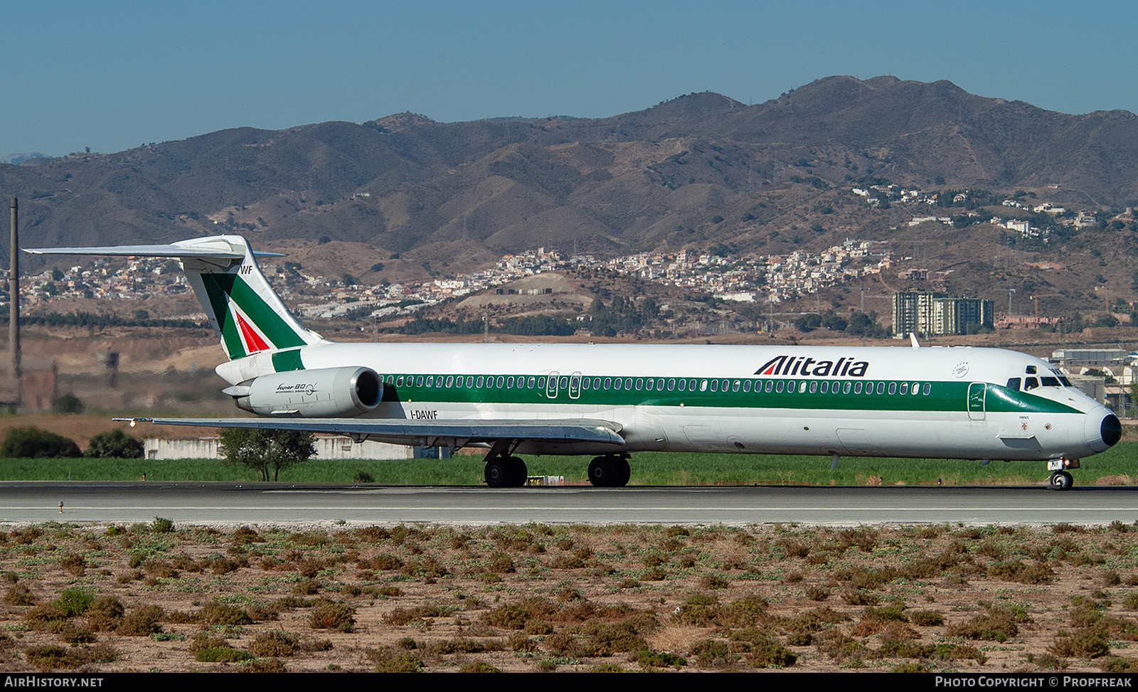Aircraft Photo of I-DAWF | McDonnell Douglas MD-82 (DC-9-82) | Alitalia | AirHistory.net #560153
